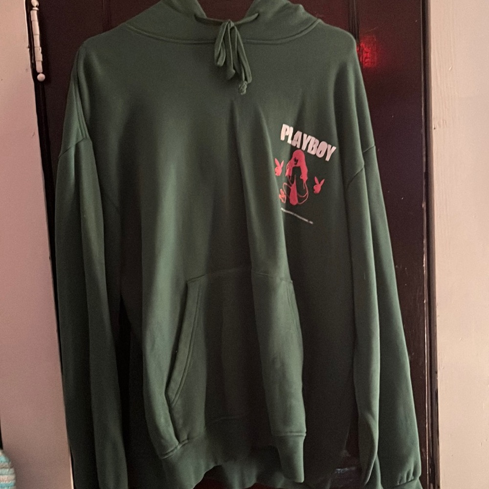 Green playboy Hoodie